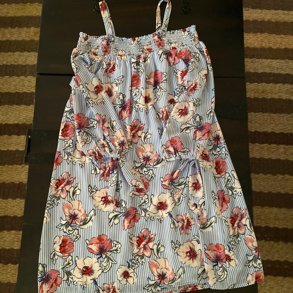 AS U WISH floral stripped summer dress